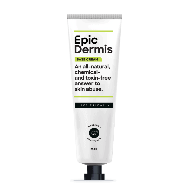 white tube with black letters of EpicDermis cream